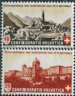 SW0204 Switzerland 1943 National Bern Building 2v MNH - Neufs