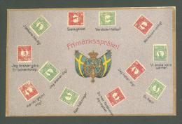 Sweden F30 Postcard Used 2009 Old Stamps On Card - Unclassified