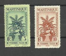 Martinique Taxe N°12, 13 Et Poste Aérienne N°1 - Strafport