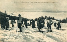 CPA 38 ENVIRONS D URIAGE LES BAINS SKIEURS A LA PRAIRIE DU RECOIN DE CHAMROUSSE - Uriage