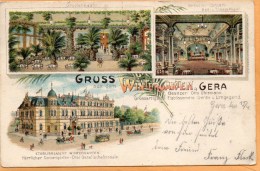 Gruss Aus Dem Wintergarten Gera 1900 Postcard - Gera