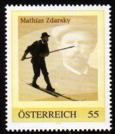 ÖSTERREICH 2009** Mathias ZDARSKY / Erfinder Alpiner Skilauf - PM Personalized Stamp MNH - Sellos Privados