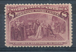 USA 1893. Scott # 236. 8 C  Magenta. Columbian Exposition Issue. Unused, Original Gum - Nuovi