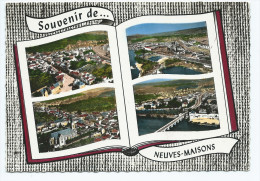 CPSM MULTIVUES COLORISEE SOUVENIR DE... NEUVES MAISONS, ASPECT LIVRE, MEURTHE ET MOSELLE 54 - Neuves Maisons