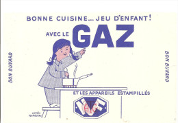 Buvard Bonne Cuisine ... Jeu D´enfant! Avec Le Gaz - Electricity & Gas