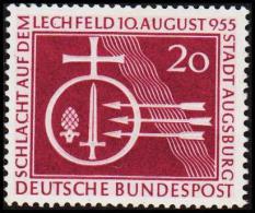 1955. Schlacht Auf Dem Lechfeld. 20 Pf. (Michel: 216) - JF220040 - Andere & Zonder Classificatie