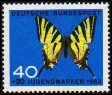 1962. Schmetterlinge. 40 + 20 Pf. (Michel: 379) - JF220299 - Andere & Zonder Classificatie