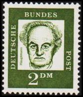 1961. Bedeutende Deutsche. Fluor. Paper. 2 DM. (Michel: 362y) - JF220268 - Sonstige & Ohne Zuordnung