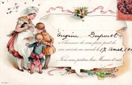 Naissance E . Dupont 1906 Personnages En Relief - Birth