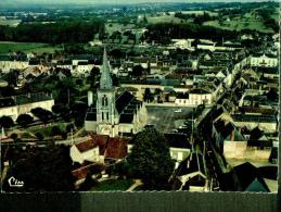 CPSM  VIBRAYE  , Le Village Et Ses Environs Vu Du Ciel - Vibraye