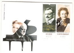 Portugal & FDC Grandes Músicos Do Mundo, Jean Sibelius Elisabeth E  Schwarzkopf 2015 - Storia Postale