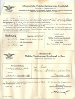 Prämien Rechnung  "Schweiz. Mobiliar Versicherungs Gesellschaft, Chur"           1942 - Svizzera