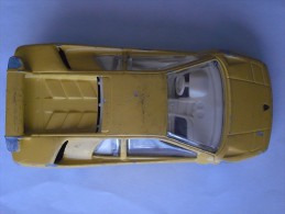 1 CAR AUTO - LAMBORGHINI DIABLO YELLOW MADE IN ITALY BURAGO - Jugetes Antiguos