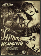 Illustrierte Film-Bühne  -  "Die Stimme Des Anderen" -  Mit Michel Auclair   -  Filmprogramm Nr. 1477 Von Ca. 1952 - Magazines