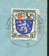 Zone Francaise Briefpost 24 Pf - 2.11.1946 Von Friedrichshafen Fischbach Ganzsache - Andere & Zonder Classificatie