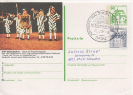 Nr. 3488, Ganzsache Deutsche Bundespost,  Waldmünchen - Cartes Postales Illustrées - Oblitérées