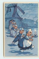 CASTELLI - Enfants Hollandais Sortant D'un Moulin. - Castelli