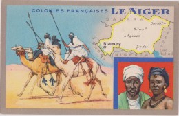 AFRIQUE De L´ouest,AFRICA,AFRIKA,NIGER,époque Colonie Française,TOUAREG,PEULHS, SAHARA,chameau,rare,plan, Map - Níger