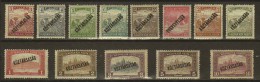 HUNGARY 1918 PEOPLE History REPUBLIC (overprints) - Fine Set MNH - Ungebraucht