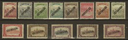 HUNGARY 1918 PEOPLE History REPUBLIC (overprints) - Fine Set MNH - Unused Stamps