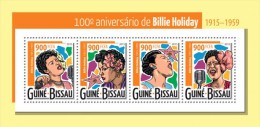 Guinea Bissau. 2015 Billie Holiday. (319a) - Sänger