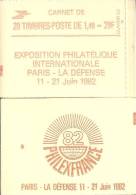 CARNET 2102-C 8a Sabine De Gandon "PHILEXFRANCE 82" Fermé. Parfait état Bas Prix RARE - Modernes : 1959-...