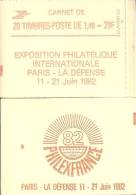 CARNET 2102-C 8a Sabine De Gandon "PHILEXFRANCE 82" Fermé. Parfait état Bas Prix RARE - Modern : 1959-…