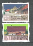 2002 LIECHTENSTEIN BUILDINGS MICHEL: 1294-1295 MNH ** - Unused Stamps