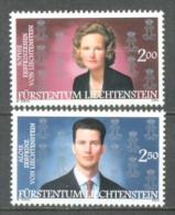 2002 LIECHTENSTEIN DEFINITIVES MICHEL: 1299-1300 MNH ** - Ongebruikt