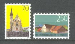 2003 LIECHTENSTEIN BUILDINGS MICHEL: 1314-1315 MNH ** - Unused Stamps