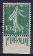 France: 1924 Yv Nr  188A MH/* Avec Ch.  Mineraline - Unused Stamps