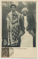 Comores Sultanat Anjouan Sultan Un Bourgeois Et Sa Femme Timbre Anjouan Avec Cachet Complaisance  Comoros Sultanate - Comores