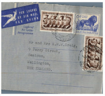 (333) South Africa To New Zealand Aerogramme - 1950´s - Zonder Classificatie