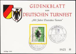 1958. TURN. 10 Pf. FDC MÜNCHEN DEUTSCHES TURNFEST 1958 21.7.58. (Michel: 292) - JF220799 - Autres & Non Classés