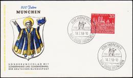 1958. 800 Jahre München. 20 Pf. MÜNCHEN 18.7.58. (Michel: 289) - JF220798 - Other & Unclassified