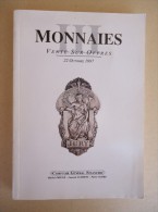 Comptoir Général  Financier - Michel Prieur - Laurent Schmitt - Pierre Sudre - MONNAIES III - Ventes Sur Offres - 22 Oct - Libros & Software