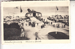 0-2238 ZINNOWITZ / Usedom, Strand & Brücke, NS-Beflaggung - Zinnowitz