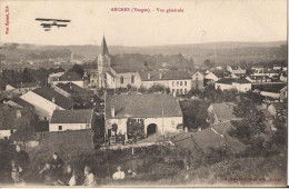 Delcampe - ARCHES VUE GENERALE CPA ANIMEE AVEC AVION - Arches