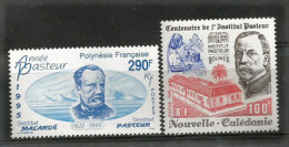 NOUVELLE-CALEDONIE. Année Pasteur, Institut Pasteur.  2 T-p Neufs ** - Louis Pasteur