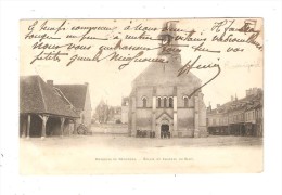 CPA  18 - NERONDES  ( Environs ) Eglise & Chateau De Blet - Petite Animation Devant L'église - Nérondes