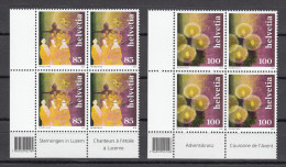 Suiza / Switzerland 2006 - Michel 1991-1992 - Blocks Of 4 (corner Of Sheet) ** MNH - Unused Stamps