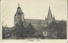 Soignies -- L' Eglise.    (2 Scans) - Soignies