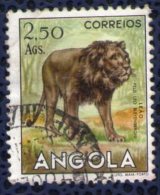 Angola 1953 Oblitéré Rond Used Animaux Sauvages Lion Leão - Angola