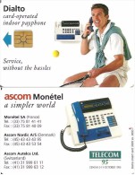 CARTE A PUCE TEST DEMO GSM AUTRE DIALTO ASCOM MONETEL TELECOM 95 GENEVE GENEVA - Cartes De Salon Et Démonstration