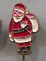 SANTA CLAUS - Vintage Pin, Badge - Kerstmis