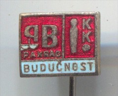 BOWLING - Bowling Club BUDUCNOST, Pakrac, Croatia, Enamel, Vintage Pin, Badge - Bowling