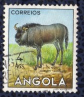 Angola 1953 Oblitéré Used Animaux Sauvages Gnu Gnou Bovidé - Angola