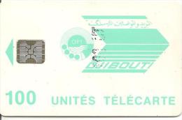 CARTE-PUCE-OPT-DJIBOUTI-100U--SC5-VERTE PALE-SCHLUM-V° N° TG C51100979-TBE - Djibouti