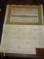 1929 - ACTION 100  Frs ( **COMPTOIRS REUNIS De L'OUEST AFRICAIN  **+ COUPONS )PARIS - Afrique