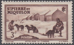 Saint-Pierre Et Miquelon 1938 Yvert 168 Neuf ** Cote (2015) 0.40 Euro Attelage - Neufs